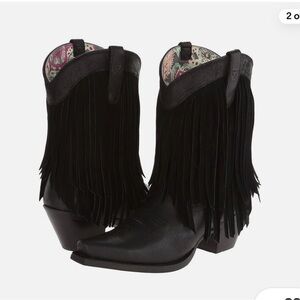 Ariat Women's Black Fringe Cowboy Boots